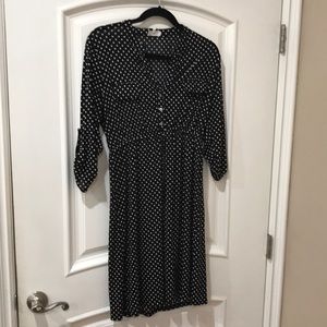 Siren lily polka dots maternity sheer dress size XL